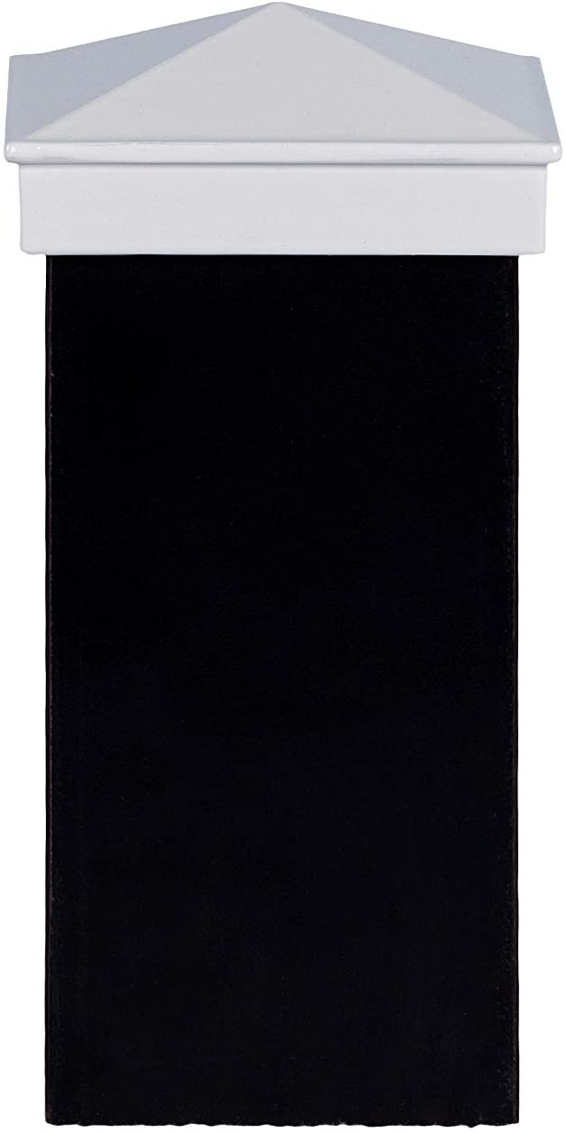 3x3 Post Cap │ White Aluminum Finial Pyramid Top for Ornamental Fences