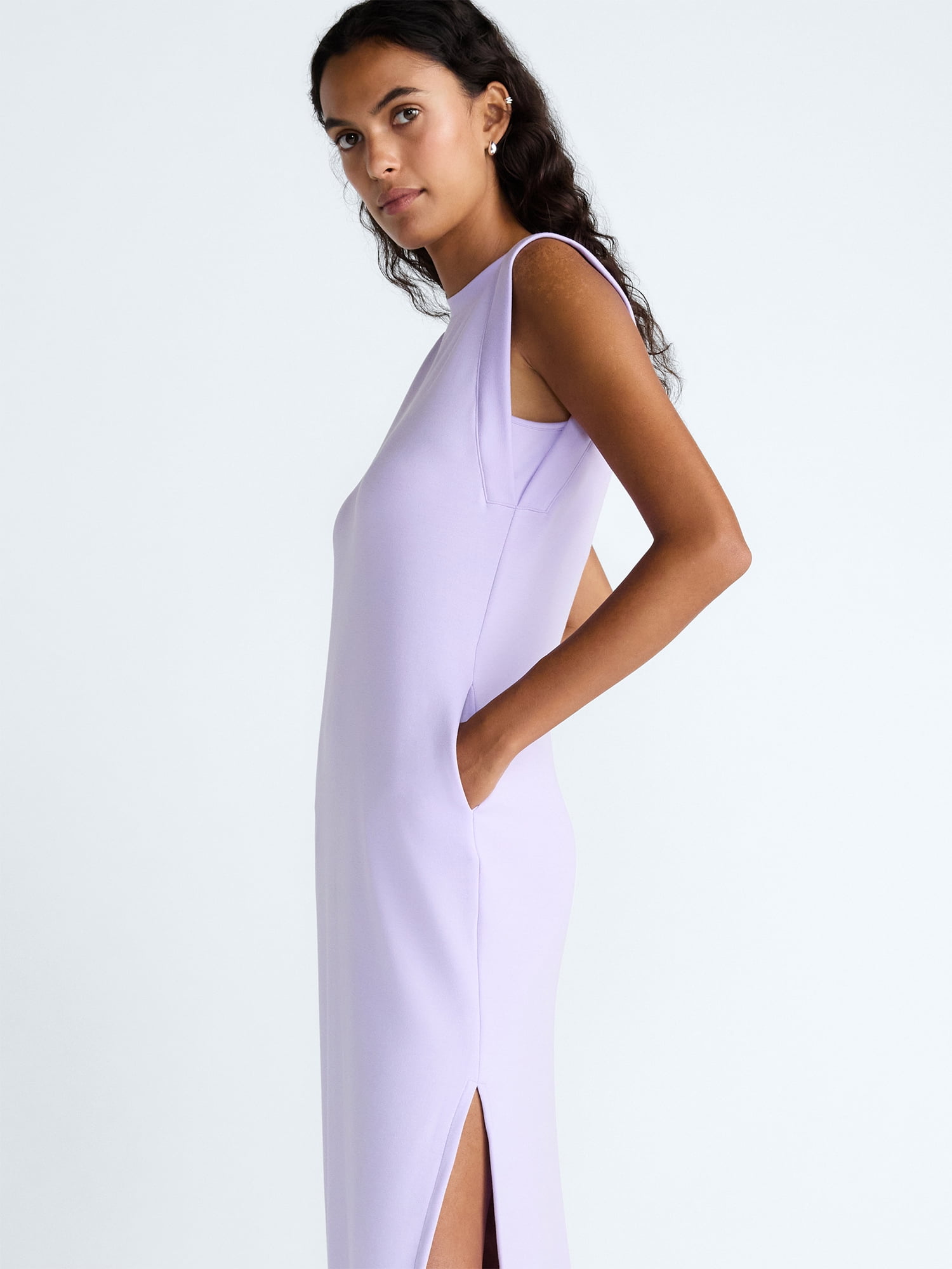 Scoop Women's and Women's Plus Scubaknit Sleeveless Maxi Dress, Sizes XS-4X