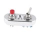 thumbnail image 3 of Aluminum Alloy Universal Motorcycle Handle Handlebar Grip Switch Headlight Horn On/Off Silver, 3 of 3