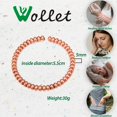 thumbnail image 3 of Wollet Non Magnetic Pure Copper Bracelet Copper Beads Design Bracelet red Copper Handmade Bracelet Anti Rheumatism Women Health Women's Jewelry, 3 of 7