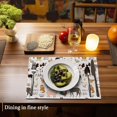 thumbnail image 6 of Farm Animals Cow Pig Placemats Set of 6 Place Mats for Kitchen Table Washable Farmhouse Linen Table Mats Dining Decoration 12x18 Inch, 6 of 6