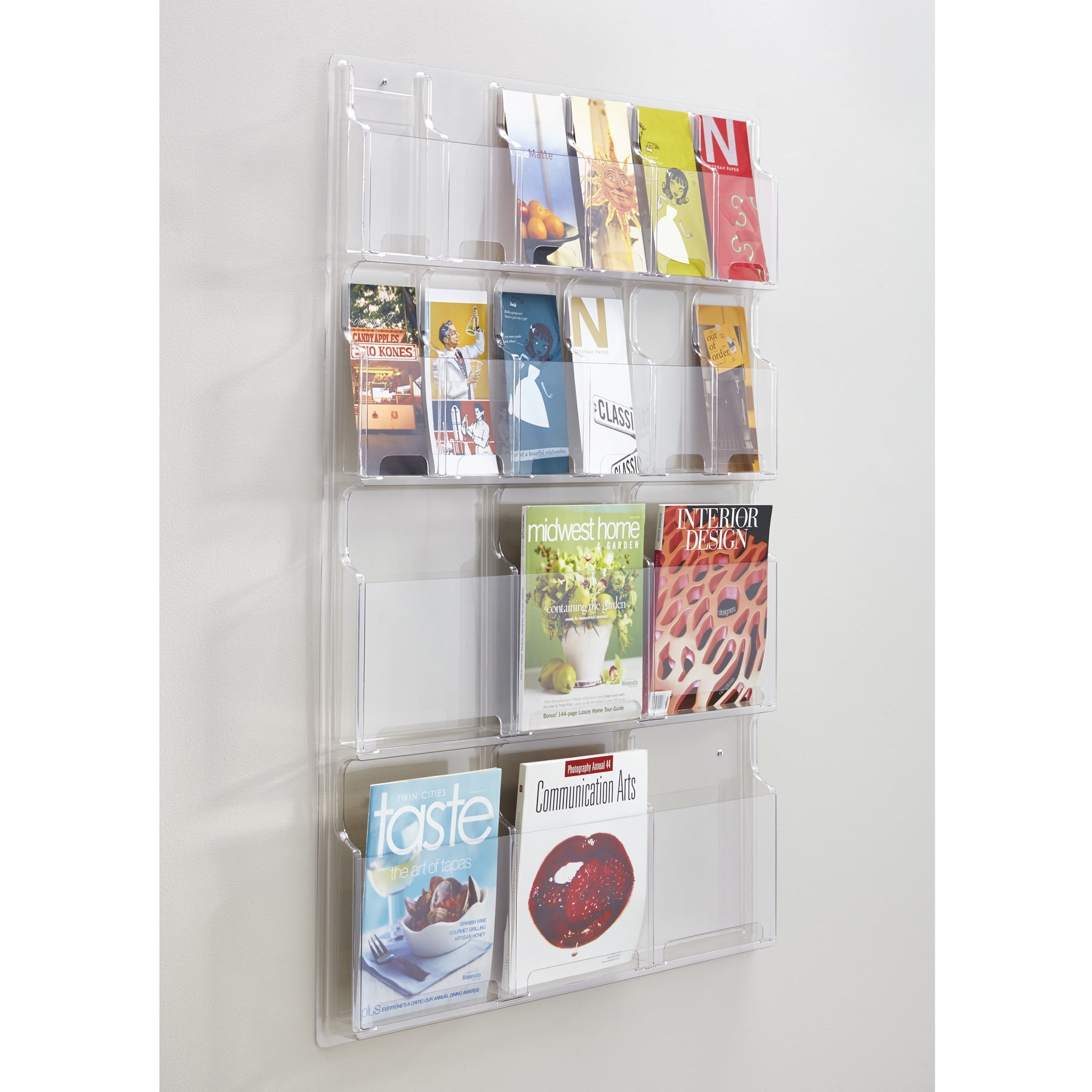 Reveal Literature Display, 6 Magazine and 12 Pamphlet