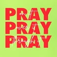 thumbnail image 6 of Wild Bobby, Pray On It Pray Over It Pray Through It Inspirational/Christian Unisex Graphic Hoodie Sweatshirt, Safety Green, X-Large, 6 of 6