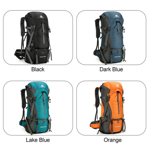 70L Hiking Backpack Water-resistant Climbing Camping Backpack Travel  Daypack with Rain Cover 