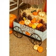 thumbnail image 4 of Evergreen 25.5" Harvest Metal Decorative Wagon, 4 of 6