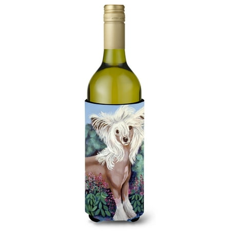 

Caroline s Treasures 7052LITERK Chinese Crested Wine Bottle Hugger Wine Bottle multicolor