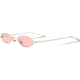 thumbnail image 3 of FEISEDY Vintage Small Sunglasses Oval Slender Metal Frame Candy Colors B2277, 3 of 15