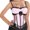 Pink, variant on Corset Top Women Padded Push up Bridal Bustier Black XL