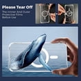thumbnail image 3 of Clear Magnetic Phone Case for iPhone 12 mini, iPhone 12/12 Pro, iPhone13 /13 Pro ,iPhone12 ProMax, iPhone13 ProMax [Non Yellowing, 3 of 9