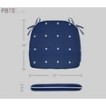 thumbnail image 3 of FBTS Prime 16x17 inch All-Weather Blue Dot Outdoor Seat Pads, Pack of 2, 3 of 7