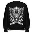 thumbnail image 1 of Sudadera Negra Sin Gorro Extra Grande Hell Christ, 1 of 4