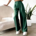 thumbnail image 3 of GigrtiJin Striped Suit Pants for Women Dressy Casual Straight Leg Pants Loose High Waisted Work Business Pants with Pockets, 3 of 9