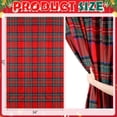 thumbnail image 2 of Christmas Red Plaid Curtains 52" w x 84" L Red Tartan Plaid Curtain Farmhouse Xmas Window Drapes for Living Room Bathroom Home Decoration, 2 of 7