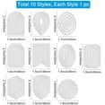 thumbnail image 6 of 1Set 10 Style Label Cutting Dies Small Label Carbon Steel Stencil Template Carbon Steel Die Cutting Template, 6 of 8