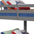 thumbnail image 4 of Benjara Arch Design Wooden Twin Over Twin Bed with Slatted Headboard, Gray, 4 of 5