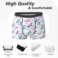thumbnail image 2 of Men's Boxer Briefs, Color Sketch Cute Lizard Gecko Soft Comfy Mens Underwear Boxer Briefs Breathable With Widen Waist, 2 of 7