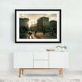 thumbnail image 2 of Crossing at Constitution Square, Warsaw - Warsaw Mazowieckie Poland Photography Black Framed Wall Art Print 12 x 18 inches, 2 of 4