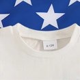thumbnail image 6 of TOWED22 Toddler Infant Baby Boy Girl 4th of July Outfit Oversized Romper/USA Shorts Set American Flag Matching Clothes(Blue,12-18 M), 6 of 7