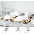 thumbnail image 7 of Dish Drying Mat, Halloween Black Cat Microfiber Kitchen Dish Pads Super Absorbent Dish Drainer Mat Fast Drying Heat-resistant Drying Mat for Kitchen Counter, 18"x24", 7 of 7