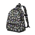 thumbnail image 2 of Patterned Cat Silhouette Black Pattern Cute School Backpack with Padded Back and Adjustable Shoulder Straps 13.4"x11"x4.7", 2 of 5