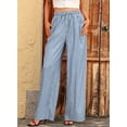 thumbnail image 3 of DOKOTOO Jeans for Women Wide Leg Jeans Drawstring High Waisted Loose Denim Pants Loose Denim Trousers Lightweight Jeans, 3 of 10