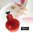 thumbnail image 3 of Alimentador automático de agua para pollos de 6 piezas, vaso para beber hecho de Material plástico resistente Premium con válvu de Control de agua, Sharpla Titular de bebedero de pollo, 3 of 8