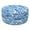 Blue Bricks, variant on Portable Inflatable Outdoor Ottoman, Round Patio Footrest Stool (21”x 9”), All-Weather Fade-Resistant Footstool for Garden, Camping, Poolside & Home Use (Space-Saving & Lightweight)