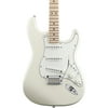 Squier Deluxe Strat Electric Guitar Level 2 Pearl White Metallic 190839183361