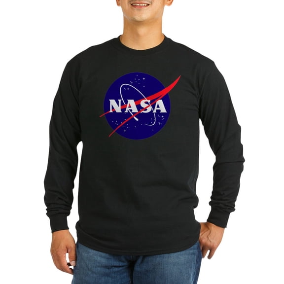 CafePress - NASA Meatball Logo Long Sleeve Dark T Shirt - Long Sleeve Dark T-Shirt