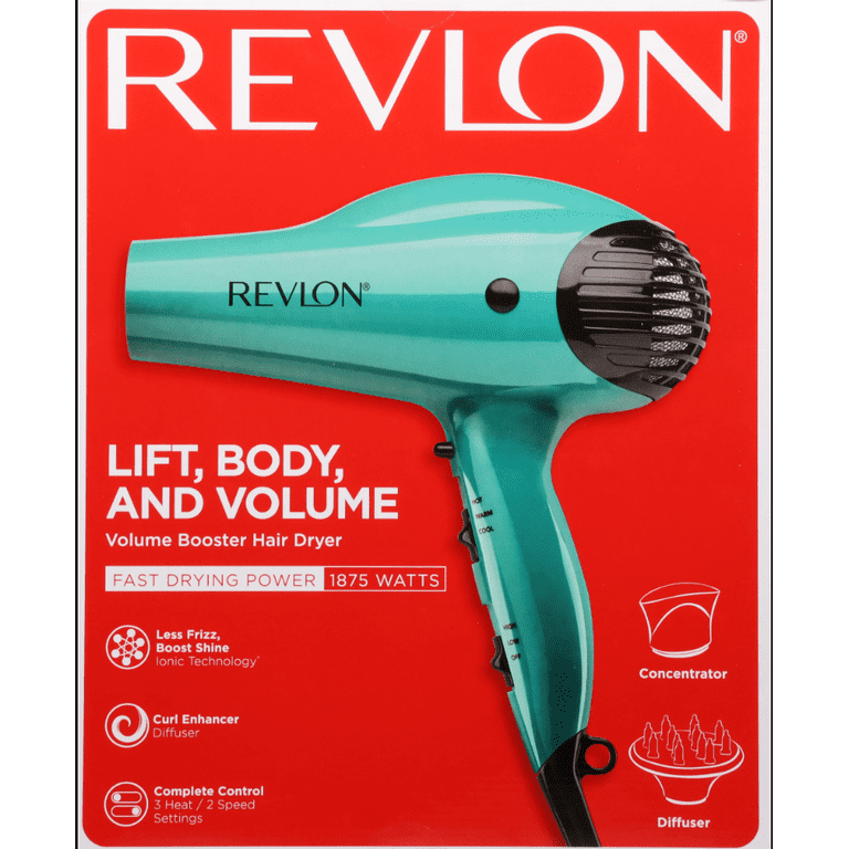 Free Shipping! Revlon Ionic Volume Booster Hair Dryer 1875W with