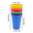 thumbnail image 2 of Clearance Glass&Bottle under $7 Early Childhood Education Kindergarten Drinking Water Cup Plastic Cup Rainbow Cup Travel Camping Six Color Plastic Cup, 2 of 3