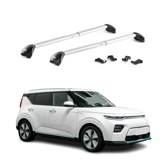 OMAC Roof Rack Cross Bars For Kia Soul EV 2020-2023 Silver Luggage Carrier 2 Pcs