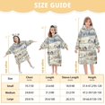 thumbnail image 4 of FORMRS Wearable Blanket Hoodie with Sleeves for Kids Cozy Flannel Sweatshirt, Snowy Mountains, 4 of 7