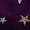Dark Purple-Star, variant on Women's Printed Business Office One Button Crop Metallic Star Velvet Blazer XL Rose Red-Star