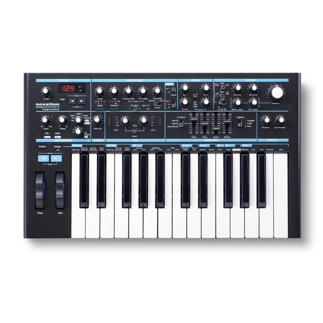 Sintetizador analógico NOVATION Bass Station II negro 53x14x37