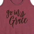 thumbnail image 3 of Instant Message - Go In Grace - Butterfly - Women's Racerback Tank Top, 3 of 6