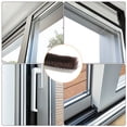 thumbnail image 4 of Adhesive Brush Seal Weather Stripping 1/4" x 1/4" x 49ft for Sliding Sash Door Window Wardrobe Seal, Brown, 4 of 5