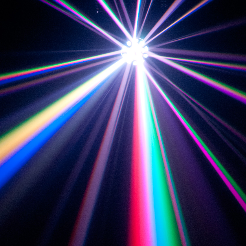 American DJ VERTIGO HEX LED 12 Watt 6-Color Dance Floor Effect Light+Fog Machine