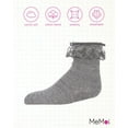 thumbnail image 6 of MeMoi  Step and Shimmer Ruffle Anklet Socks - Girls - Female, 2, Gray, 6 of 10