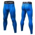thumbnail image 2 of SHIXIAOO Mens Exercise Tight Fitness Running Stretch Basketball Base Training Compression Pants Fitness Pants Pants Workout Pants Men with Pockets Glitter Foam, 2 of 5