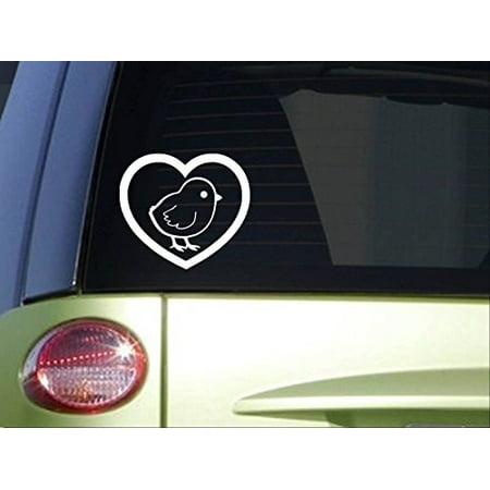 Sexy Chick Sticker - Chick Heart *I859* 6x6 inch Sticker chicken decal