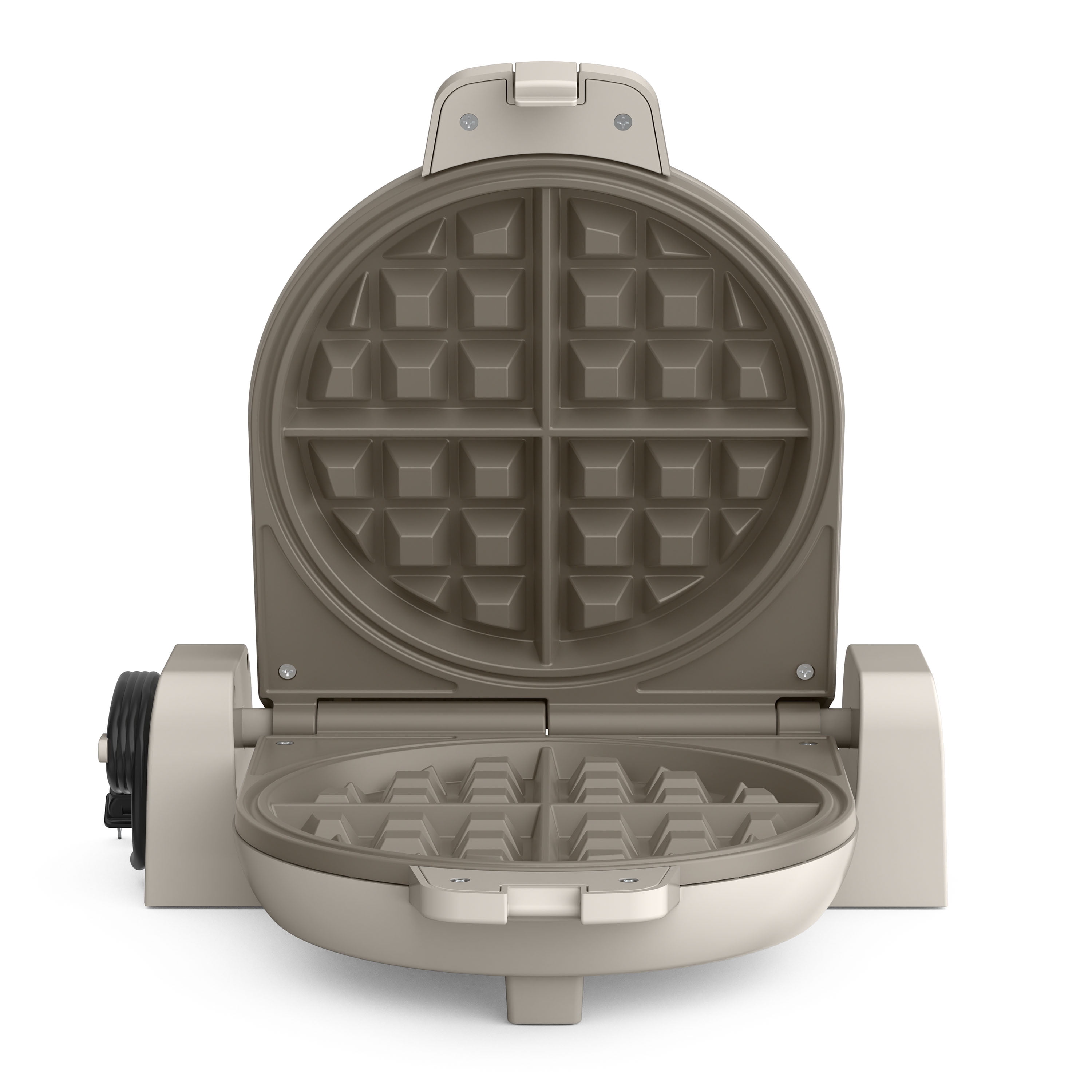 bella Flip-n-Store Belgian Waffle Maker with EverGood™ Ceramic Nonstick Coating, Power Indicator Light & Cool-Touch Handle, Oatmilk
