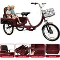 thumbnail image 6 of DEYGIA Adult Tricycle, 20 Inch 3-Wheel Bikes Carrying Passengers and Cargo, Trike for Adults with Front Baskets for Women, Seniors, Men, Low Step-Through Cruiser Bike for Cycling, Outing, Picnic, 6 of 9