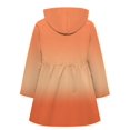 thumbnail image 2 of Gabardina Betusline para niña, rompevientos, con capucha, naranja, 6-7Y, 2 of 2