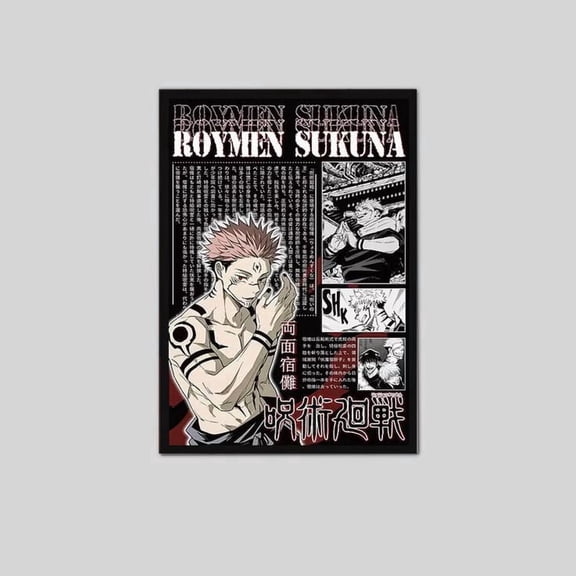 Ryomen Sukuna Jujutsu Kaisen Anime Poster Full Size 24''x36'' Goldengate