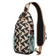 thumbnail image 1 of Geometric Pattern Sling Backpack, Minimalist Crossbody Daypack with Adjustable Strap, Lightweight and Durable for Travel, School, and Daily Use, 1 of 6