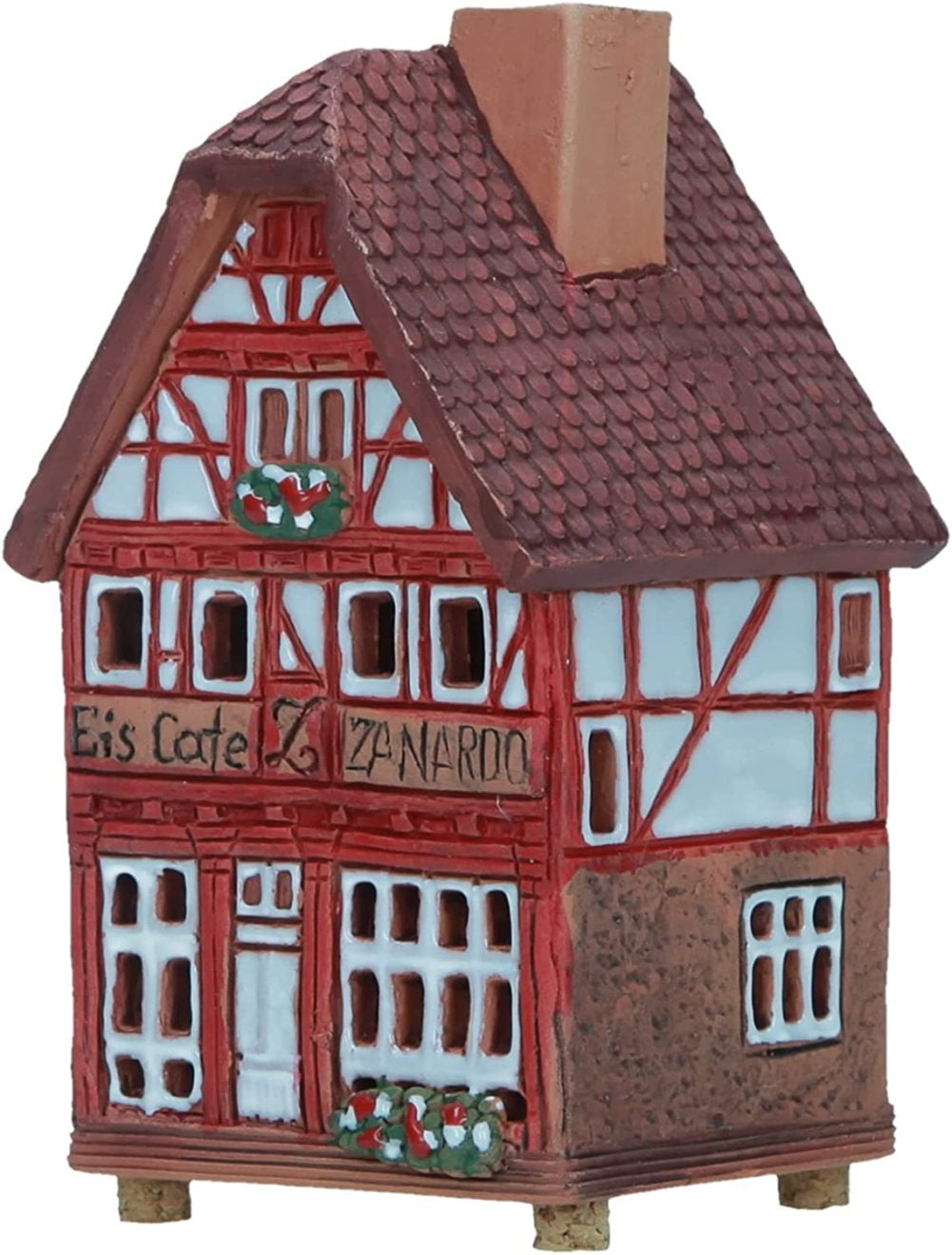 Ceramic Cone Incense Holder Collectible Replica of Historic House in Lauterbach 
