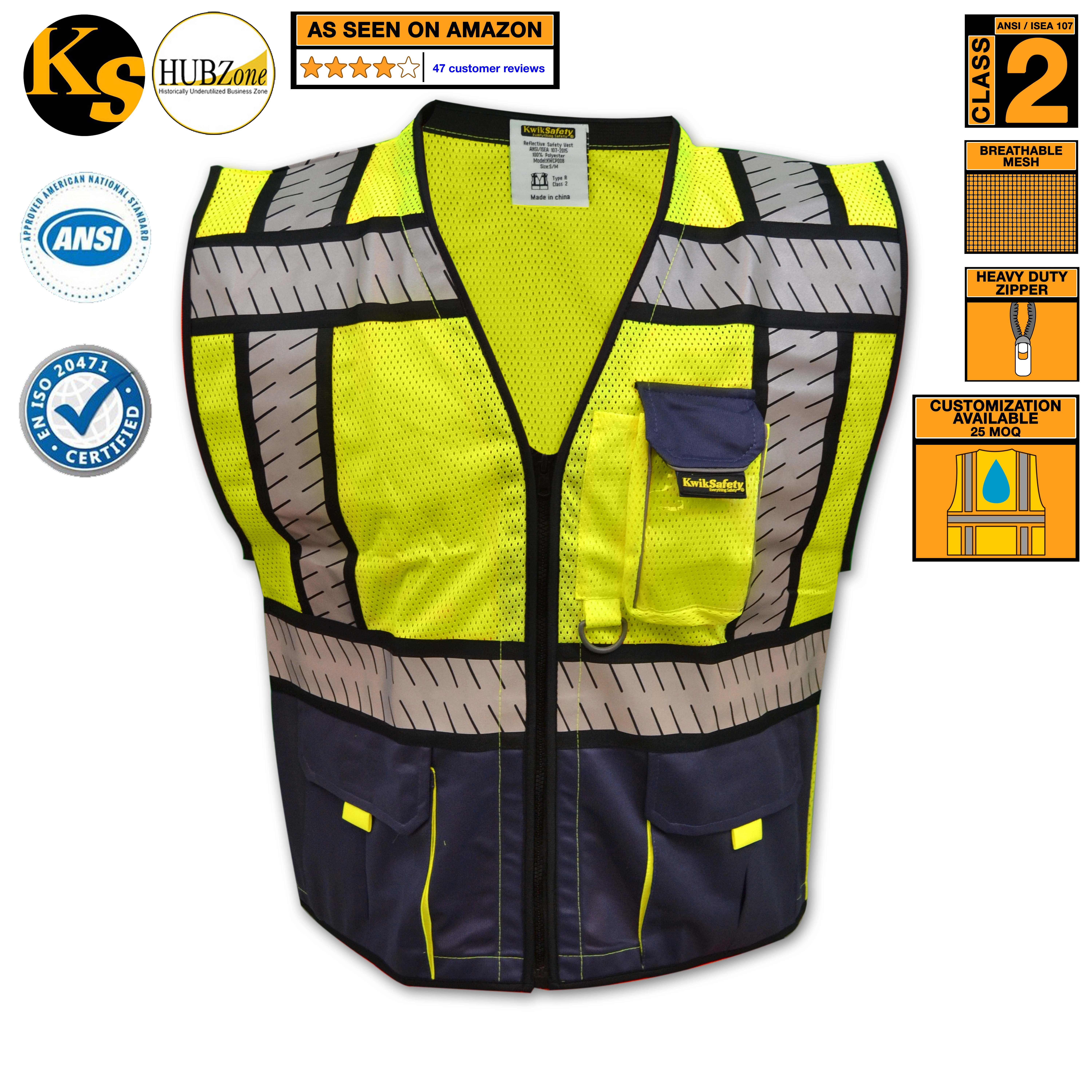 KwikSafety (Charlotte, NC) SHERIFF Safety Vest (MultiUse Pockets