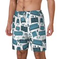 thumbnail image 2 of Uemuo Modern Furniture Pattern Mens Swim Trunks Quick Dry Board Shorts with Mesh Lining, Stretch Beach Shorts Quick Dry No-Chafing Board Shorts-X-Large, 2 of 9