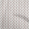 thumbnail image 1 of oneOone Velvet White Fabric Floral Sewing Craft Projects Fabric Prints By Yard 58 Inch Wide, 1 of 5